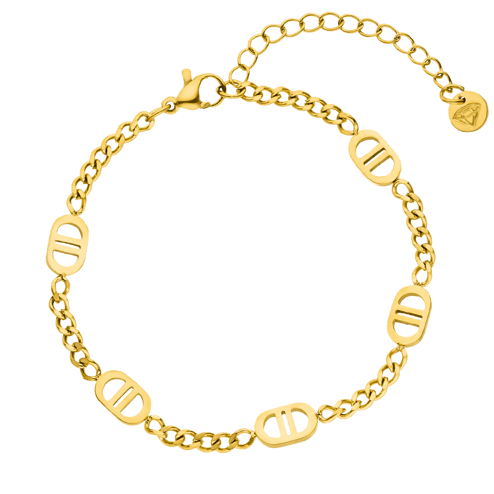 Elegantes Armband 18K vergoldet wasserfest Damen