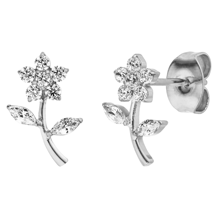 Gloriosa stud earrings | titanium