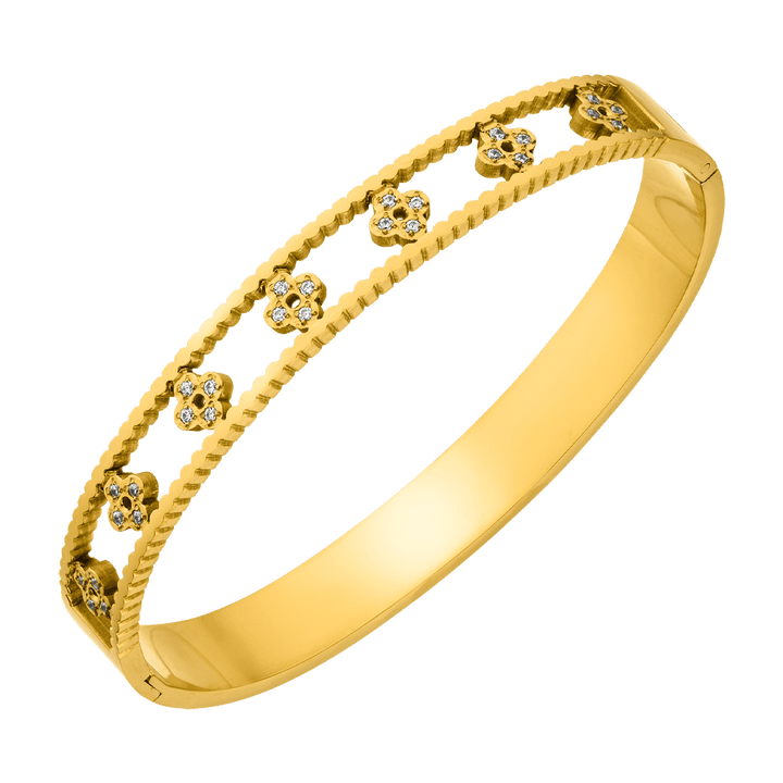 Clover Deluxe Armreif | 18K vergoldet