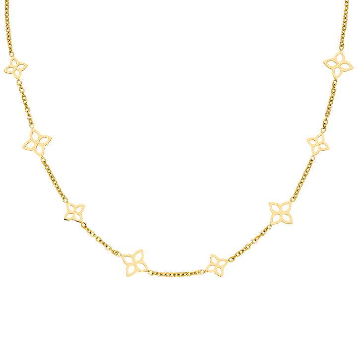 Elegant Flower Kette | 18K vergoldet