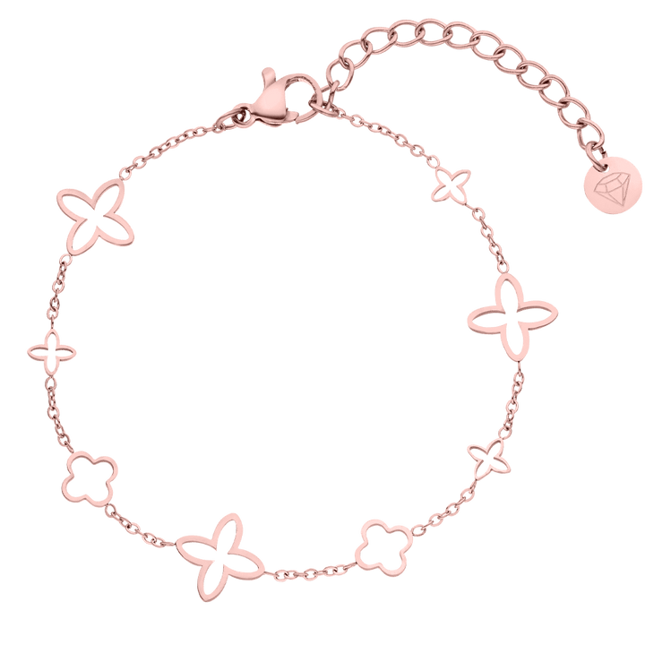 Fancy Clover Armband | 18K vergoldet