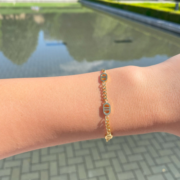 Wasserfestes Armband 18K vergoldet elegant Damen