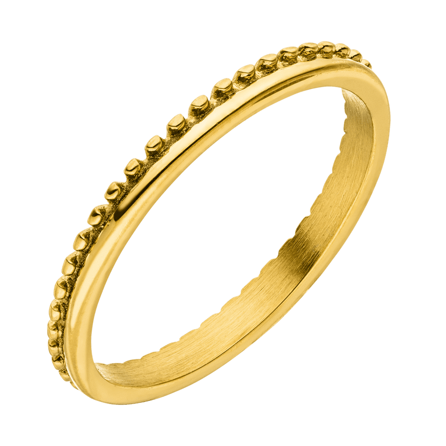 Wasserfester Ring 18K vergoldet Damen dezent