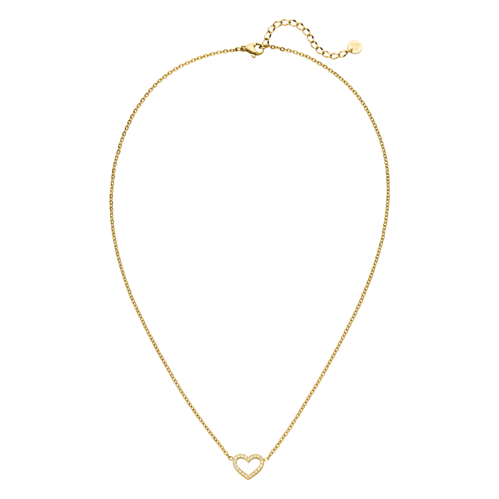 Shine Heart Halskette | 18K vergoldet