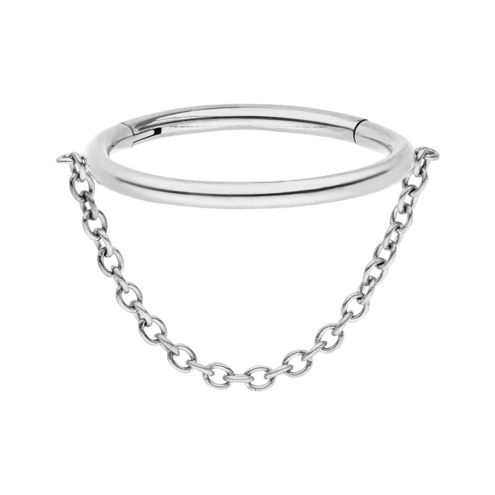 Conch Piercing Helix Titan Silber Clicker Ring