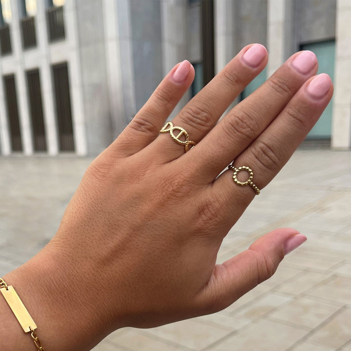 Circle Ring | 14K vergoldet