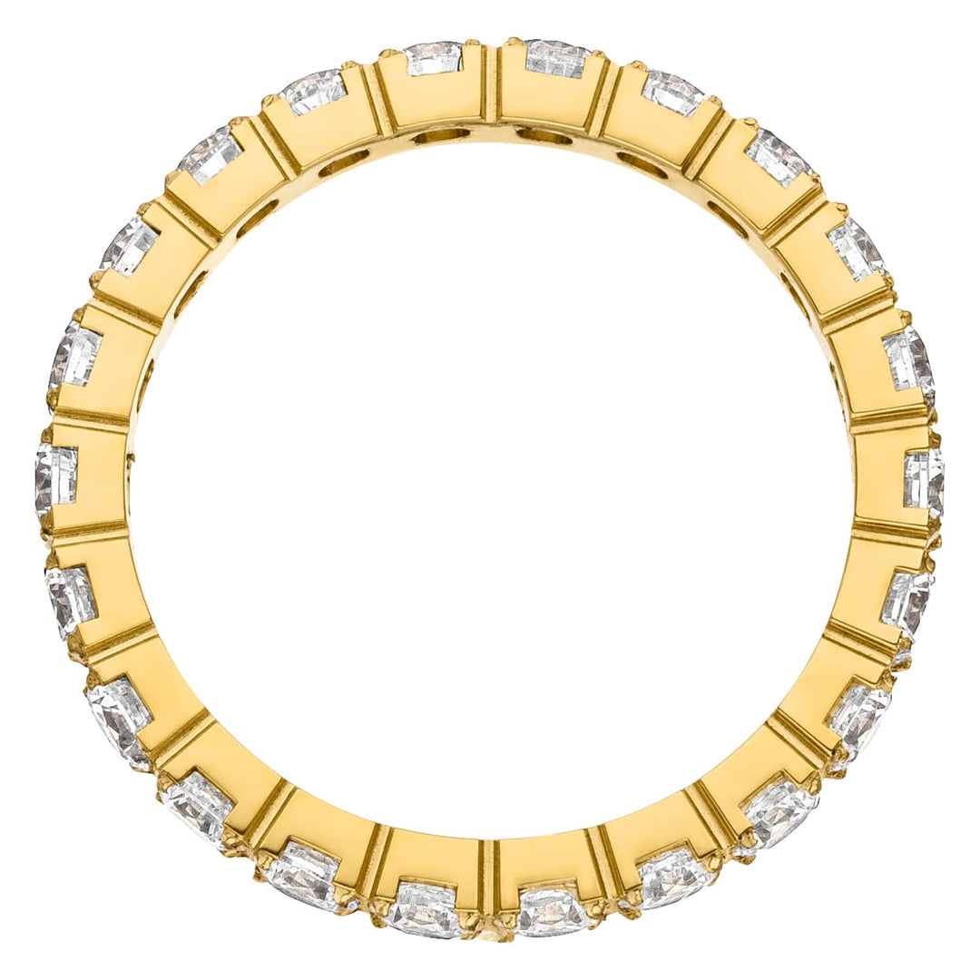 wasserfester Ring gold Edelstahl 18K vergoldet Zirkonia