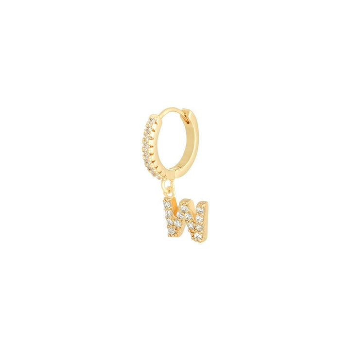 Letter | 14K vergoldeter Ohrring - DiamondMode Ohrringe
